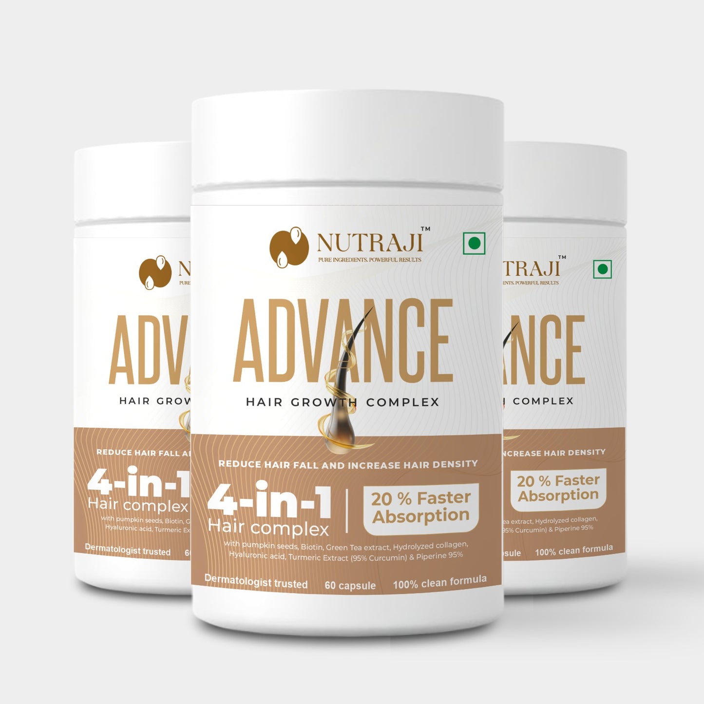 NUTRAJI ADVANCED HAIR GROWTH SUPPLEMENTS
